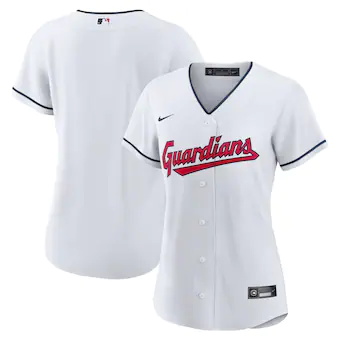 womens nike white cleveland guardians home blank replica je